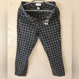 CROP CHECKER PANT